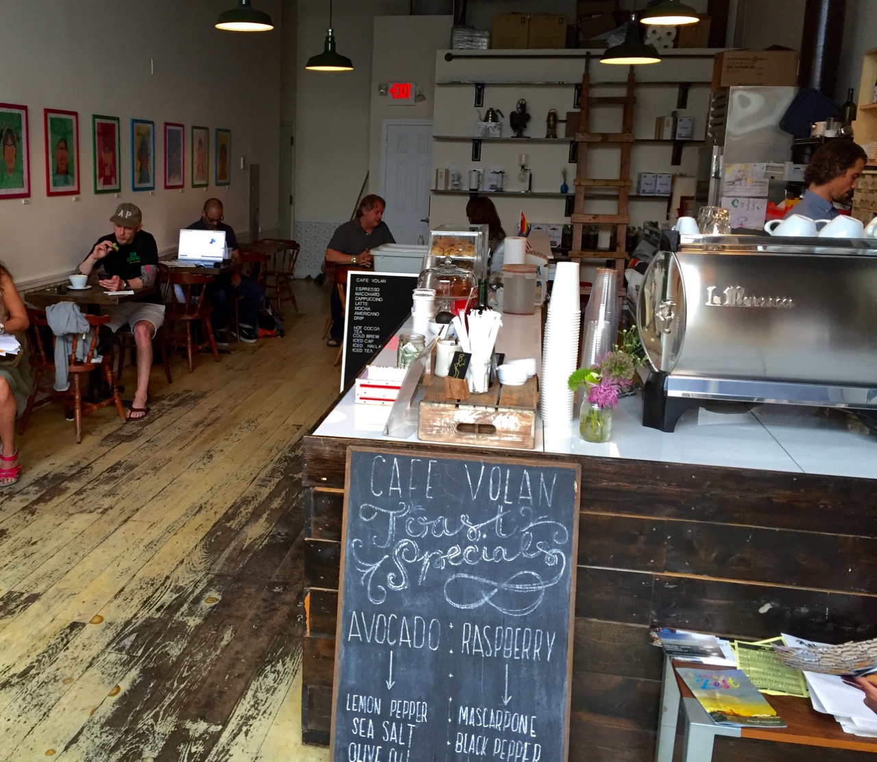 Café Volan. A.P. Paul Goldfinger photo. July 15, 2015.